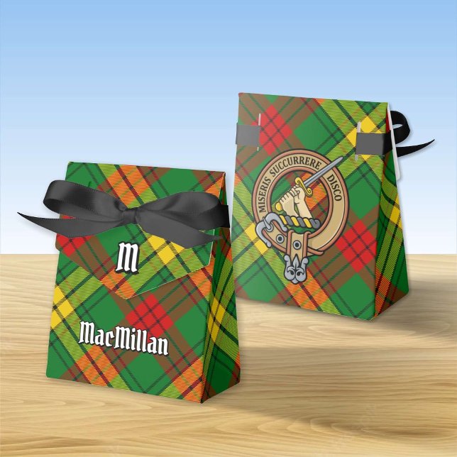 Caixinha De Lembrancinhas Clan MacMillan Crest sobre Tartan (Criador carregado)
