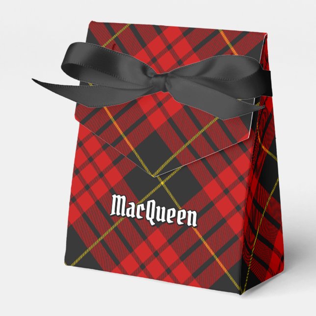 Caixinha De Lembrancinhas Clan MacQueen Tartan (Frente)