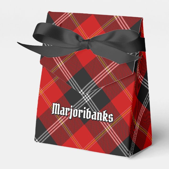 Caixinha De Lembrancinhas Clan Marjoribanks Tartan (Frente)