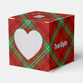 Caixinha De Lembrancinhas Clan Morrison Red Tartan Favor Box