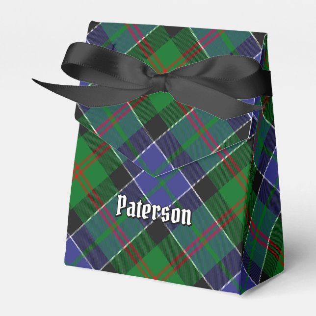 Caixinha De Lembrancinhas Clan Paterson Tartan (Frente)
