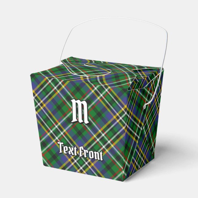 Caixinha De Lembrancinhas Clan Scott Green Tartan Favor Box (Frente)