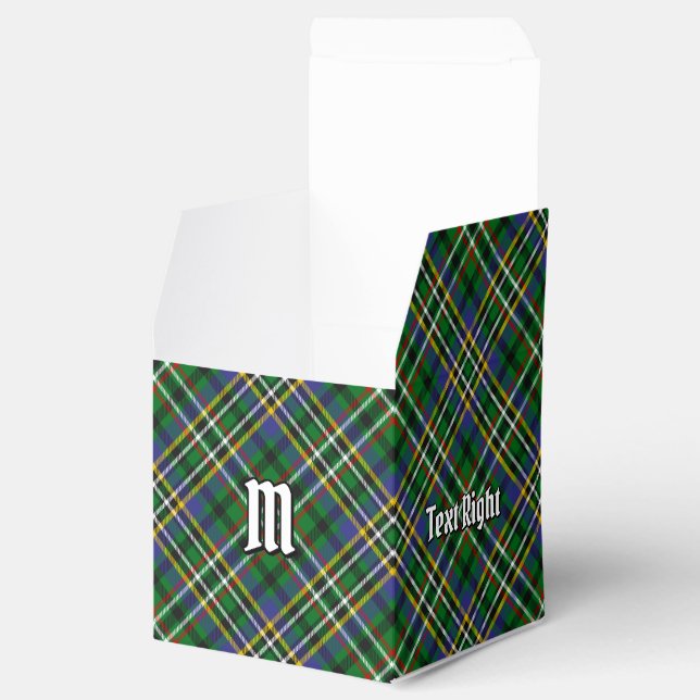 Caixinha De Lembrancinhas Clan Scott Green Tartan Favor Box (Aberto)