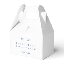 Classic First Santa Communion Favor Box