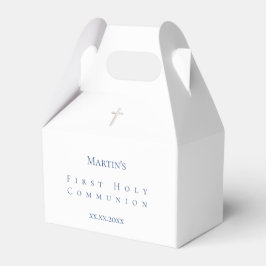 Caixinha De Lembrancinhas Classic First Santa Communion Favor Box