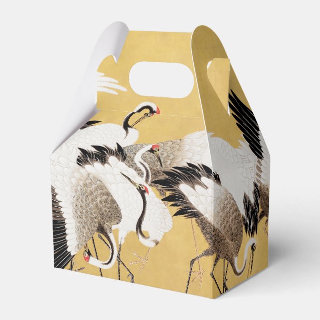 Caixinha De Lembrancinhas Clássicos ricos em pássaros do Japão (Frente)