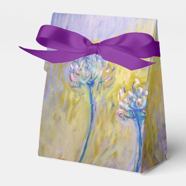 Caixinha De Lembrancinhas Claude Monet - Agapanthus (Frente)