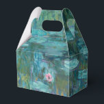 Caixinha De Lembrancinhas Claude Monet Water Lily Wedding<br><div class="desc">O casamento favorece as caixas com a pintura de Claude Monet Water Lily.</div>