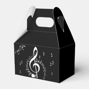 Caixinha De Lembrancinhas Climacic G Clef Music Black