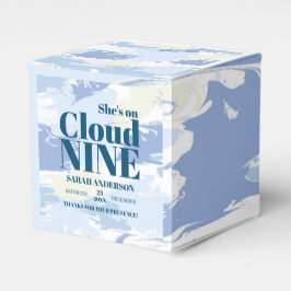 Caixinha De Lembrancinhas Cloud Nine Chá de panela Moderno Texturizado