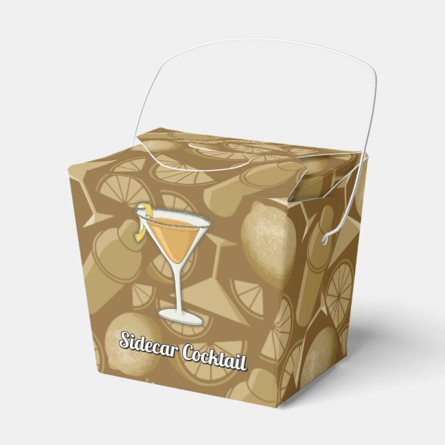 Caixinha De Lembrancinhas cocktail Sidecar (Frente)