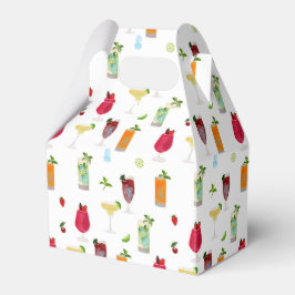 Caixinha De Lembrancinhas Cocktails de Aquarela e Bebidas Festas