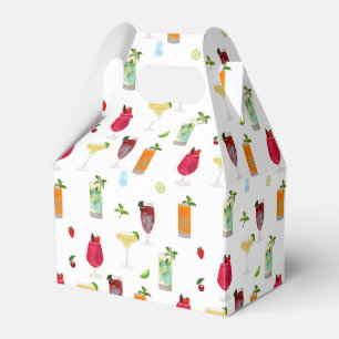 Caixinha De Lembrancinhas Cocktails de Aquarela e Bebidas Festas