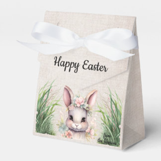Caixinha De Lembrancinhas Coelhinho de Aquarela de Felz pascoa Bonito