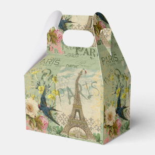 Caixinha De Lembrancinhas Colagem da arte gráfica do viagem de Paris France