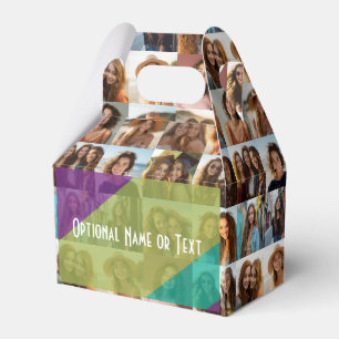 Caixinha De Lembrancinhas Colagem de Fotos Funky - Adicione até 16 fotos