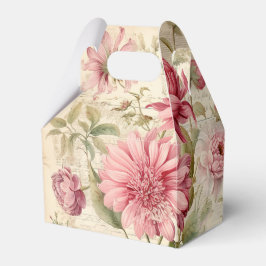 Caixinha De Lembrancinhas Colagem Floral Francesa Elegante Antique Vintage