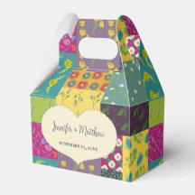 Colcha de retalhos maximalista boho para casamento