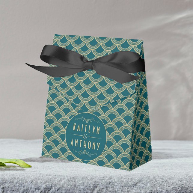 Caixinha De Lembrancinhas Coleção de Casamentos Art Deco Gatsby, de 1920 (Criador carregado)