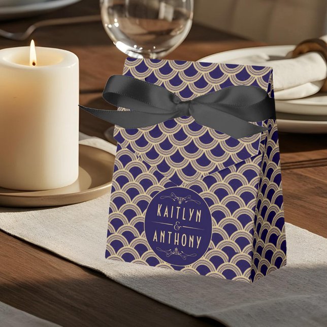 Caixinha De Lembrancinhas Coleção de Casamentos Art Deco Gatsby, de 1920 (Criador carregado)