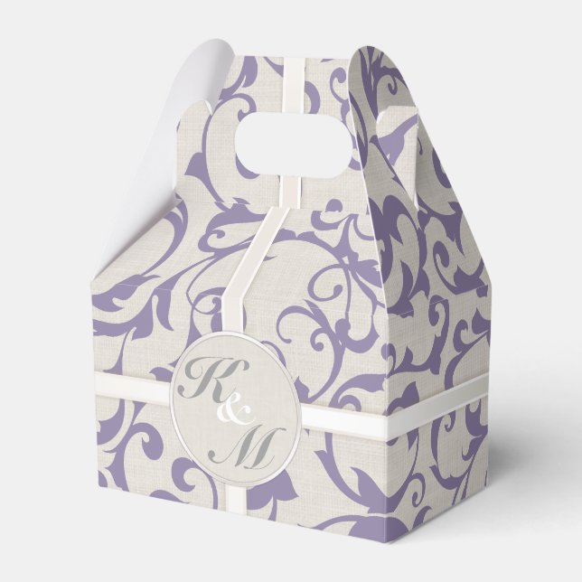 Caixinha De Lembrancinhas Coleção de Casamentos de Lavandas SmartElegance (Frente)