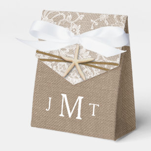 Caixinha De Lembrancinhas Coleção de Casamentos Rustic Starfish Beach