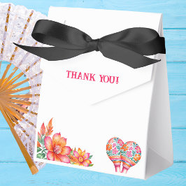 Caixinha De Lembrancinhas Colorida Floral Fiesta mexicana Chá de fraldas