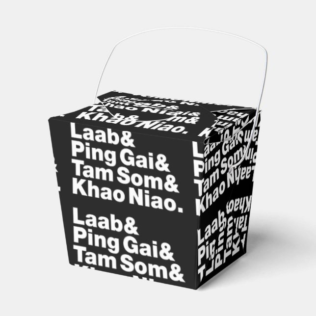 Caixinha De Lembrancinhas Comida da rua Laotian (Frente)