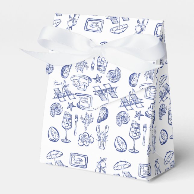 Caixinha De Lembrancinhas Contorno da Vida Mediterrânica (Frente)