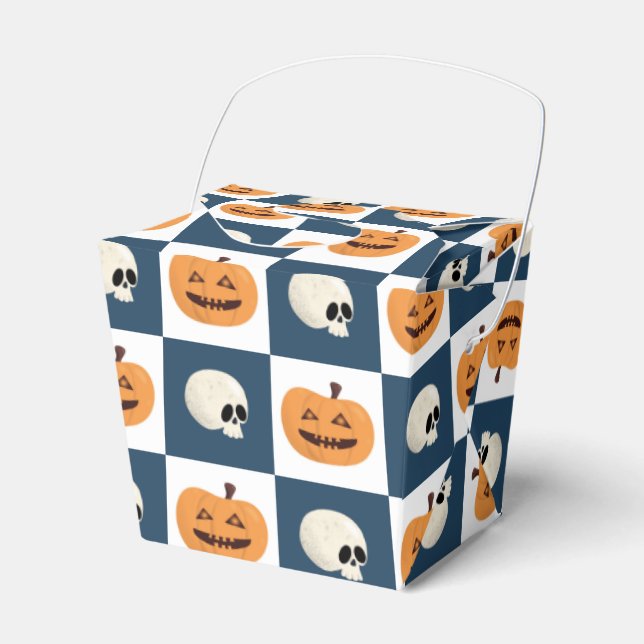 Caixinha De Lembrancinhas Controlo de Skulls e de Pumpkins (Frente)