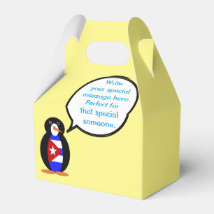 Caixinha De Lembrancinhas Conversação Cubana Sra. Penguin Personalizada