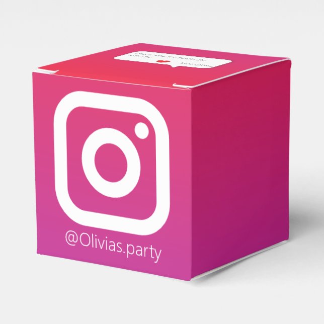 Caixinha De Lembrancinhas Convite de Aniversário do Color InstaParty (Frente)