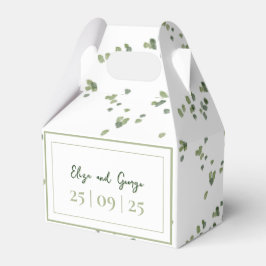 Caixinha De Lembrancinhas Convite de Casamento Tema Floresta Verde Tudo em U