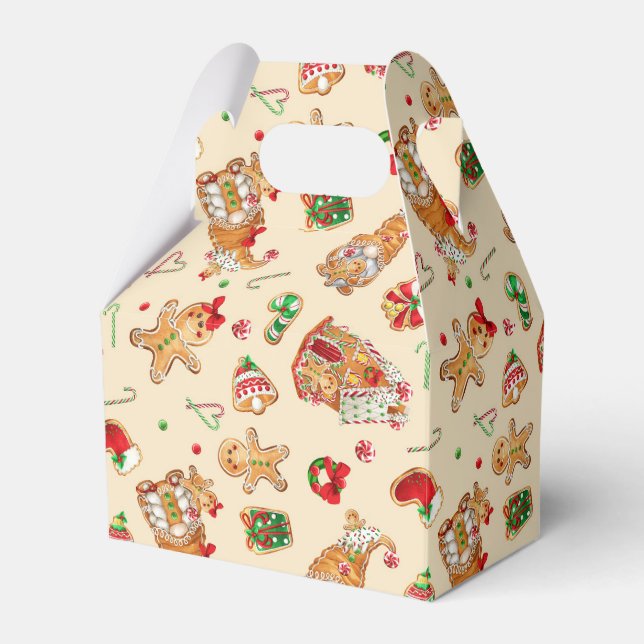 Caixinha De Lembrancinhas Cookies de Natal (Frente)