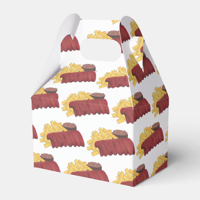 Caixinha De Lembrancinhas Cookoff de costelas Barbeque Barbeque de CHURRASCO (Frente)