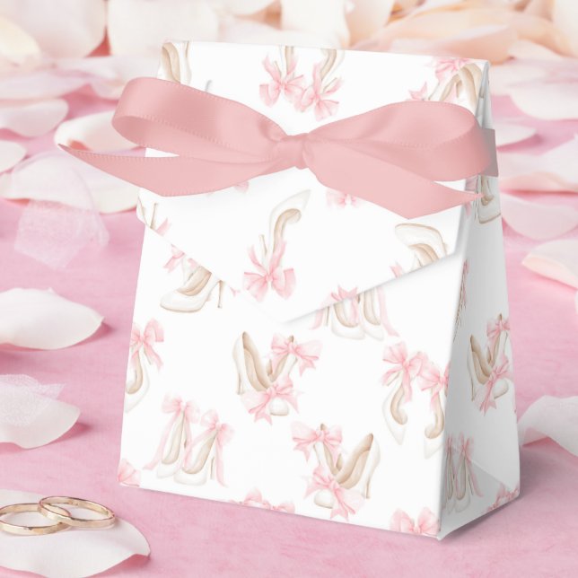 Caixinha De Lembrancinhas Coquette Shoes Pattern  (Casamento)