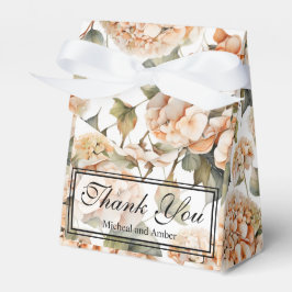 Caixinha De Lembrancinhas Cor de água floral branca esverdeada de cor de lar