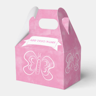 Caixinha De Lembrancinhas Cor de Água Rosa Personalizada de Desenho da Borbo