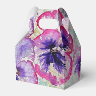 Caixinha De Lembrancinhas Cor Flórida Flor Rosa Púrpura