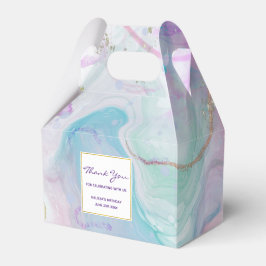 Caixinha De Lembrancinhas Cor Puro, Verde, Cor Rosa Flutuante Elegante