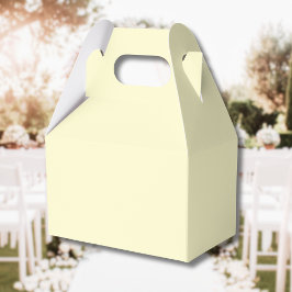 Caixinha De Lembrancinhas Cor Sólido Amarelo-Manteiga | Elegante Clássico