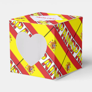 Caixinha De Lembrancinhas Coração Personalizado Bandeira Espanhola Azulejo V