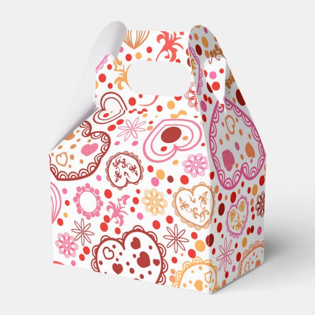 Caixinha De Lembrancinhas Corações (Frente)