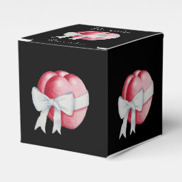 Caixinha De Lembrancinhas Corações vermelhos amarrados com o casamento da fi