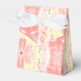 Caixinha De Lembrancinhas Coral Flowered Wedding