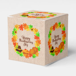 Caixinha De Lembrancinhas Correspondência Conjunto Ação de Graças Dourada Wr