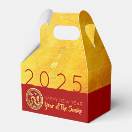 Caixinha De Lembrancinhas Corta-papel Dourado vermelho 2025 PFBG