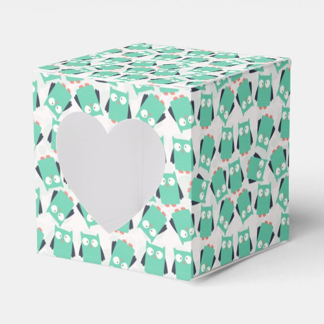 Caixinha De Lembrancinhas Corujas Brancas (Frente)