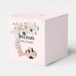 Caixinha De Lembrancinhas Cotocos Rosa de Cowgirl Ocidental Personalizados