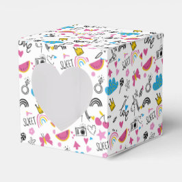 Caixinha De Lembrancinhas Cotovelo-cotovelo-cólico-cólico, branco, ilustrado